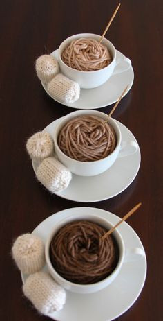 ... beverages and yarn – two great ways to stay warm during the winter