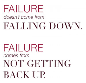 Failure is not falling down Image