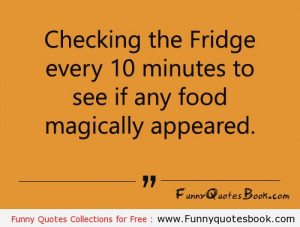 Funny quotes about fridge and sweets