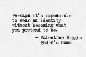 Valentine Wiggin, Ender’s Game. This book, this book, this book ...