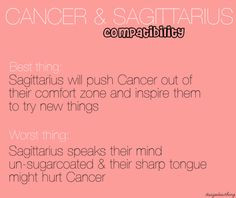 Cancer & Sagittarius