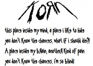 Korn - Blind lyrics: Lyrics Quotes, Korn Quotes N Shit, Korn Stuff ...