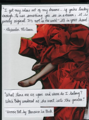 time weetzie bat witch baby alexander mcqueen quotes red dress