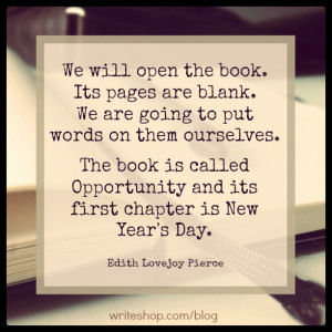 We will open the book. Its pages are blank. We are going to put words ...