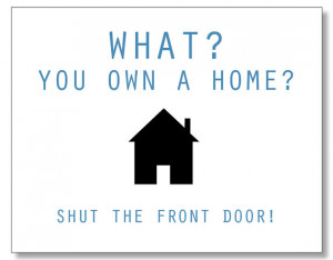 Hilarious HOMEOWNER card. Funny Housewarming card. Handmade & Eco ...