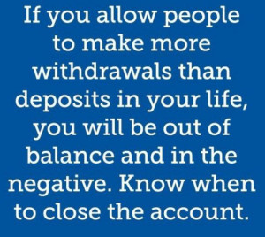 Keep your account balanced #quote