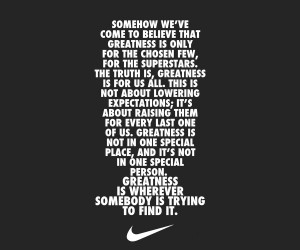 Nike is known for their inspirational quotes to boost you up and get ...