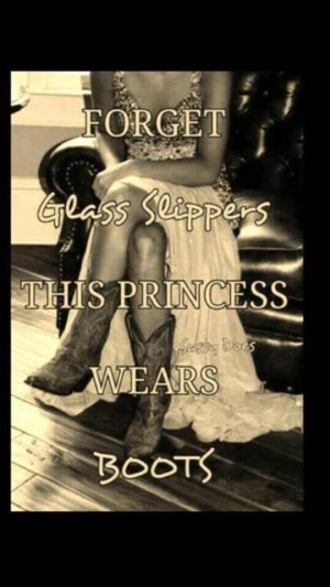 This princess wears boots!