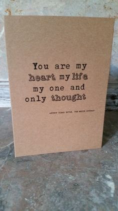 Arthur Conan Doyle Love Quote Greetings Card, Vintage Style on Etsy ...