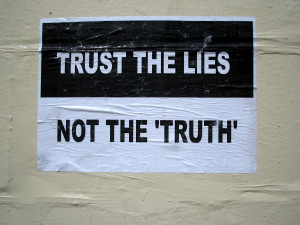 ... art, Bristol, United Kingdom (UK): Trust the lies, not the 'truth