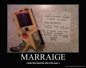 nerf gun wars?! love and marriage how it should be.
