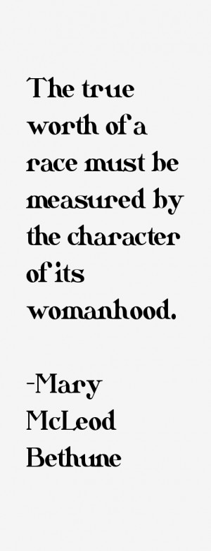 Mary McLeod Bethune Quotes & Sayings