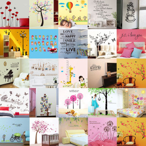 Wall Stickers Removable Home Nature Art Vinyl Decor DIY Quote PVC ...