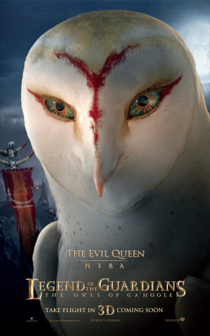 Nyra (voice of Helen Mirren) – An enigmatic female Barn Owl.