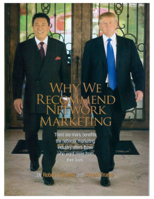 Donald Trump and Robert Kiyosaki On Network Marketing