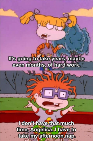 Posted at 2:45 PM Permalink ∞ Tags: rugrats angelica chuckie