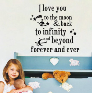 Quote-I-Iove-you-forever-Wall-Sticker-Kids-Nursery-Decor-DIY-Vinyl-Art ...