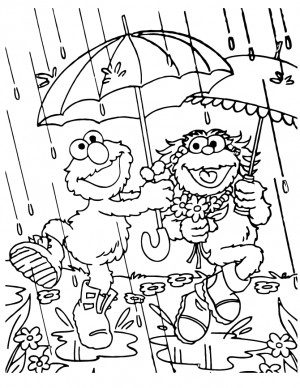Rainy Day Coloring Pages Printable