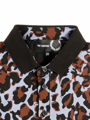 Panther Print Polo Shirt