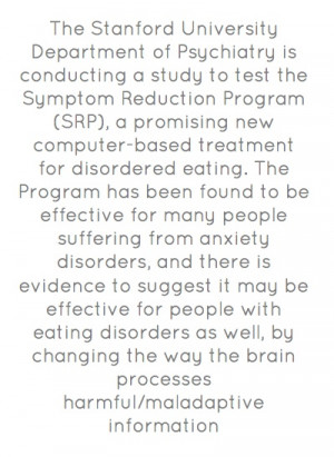 The Stanford University Department of Psychiatry is conducting a study ...