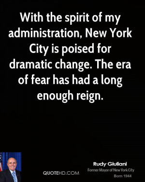 With the spirit of my administration, New York City is poised for ...