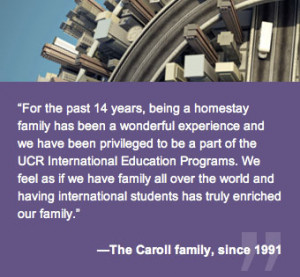 For the past 14 years, being a homestay family has been a wonderful ...