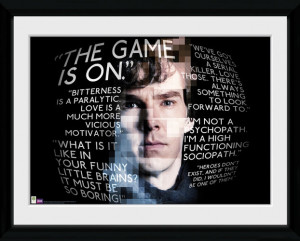 Sherlock Sherlock Quotes Framed Collector Print