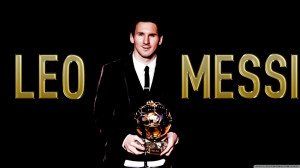 Fondo de Pantalla Messi balon de oro