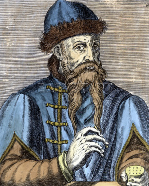 Portrait of Johannes Gutenberg