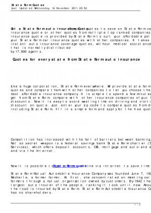 State Farm Quotes - Compare Auto Insurance Quotes by yaofenji