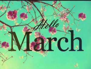 Hello March!! Spring soon please