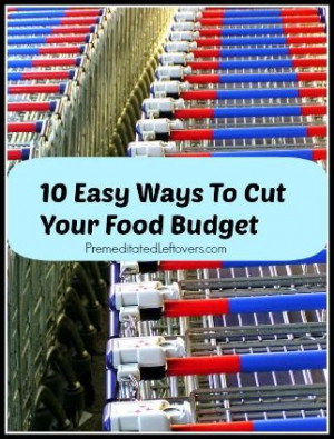 10 Easy Ways to Cut Your Food Budget without Clipping Coupons @Alea ...