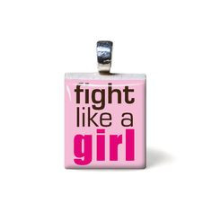Pink Fight like a girl, be brave, face challenges, cancer survivor ...
