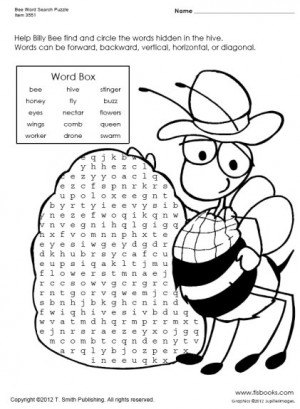 Honey Bee Word Search