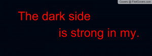 the dark side is strong in my Profile Facebook Covers