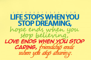love ends when you stop caring quotes on living life quotes about ...