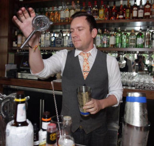 Bartender Scott Tipton prepared a drink at Julep a new cocktail
