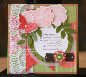 Secret Garden & Occasional Quotes was used to make this card....I do ...