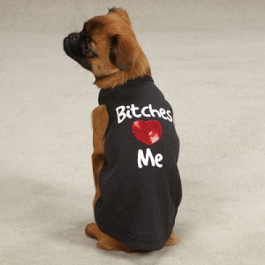 Casual Canine Bitches Love Me Tees