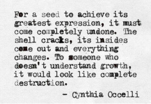 To someone who doesn't understand growth, it would look like complete ...