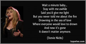 More Stevie Nicks Quotes
