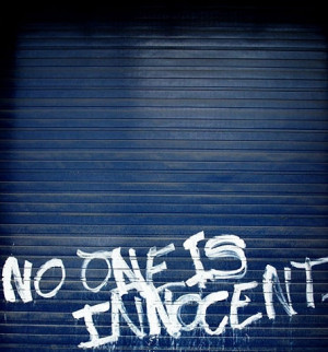 blue, graffiti, innocent, phrases, quote, quotes, sayings, white