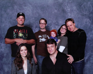 Firefly group photo with Summer Glau, Adam Baldwin, Nathan Fillion and ...