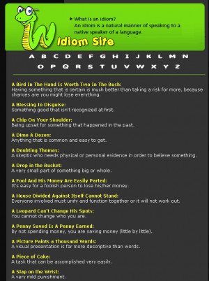idiomsite IdiomSite: Find Out Meanings of Common Sayings