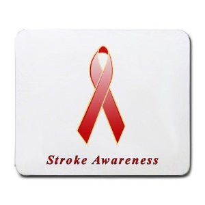 Stroke Awareness Ribbon Mouse Pad