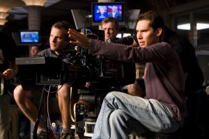 Director BRYAN SINGER lines up a shot on the set of Warner Bros ...