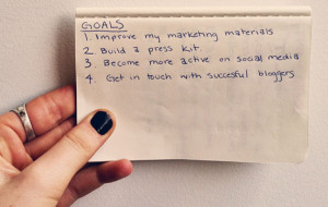 ... ! Write down at least three goals to help you accomplish your vision