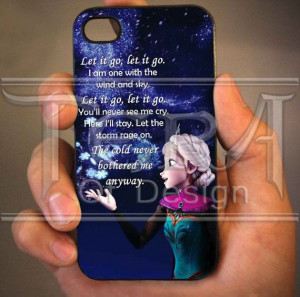 Elsa Frozen Disney Quote design for iPhone 4/4s by TeraOfDesign, $14 ...