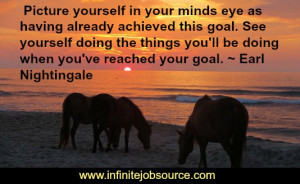 ... you'll be doing when you've reached your goal. ~ Earl Nightingale