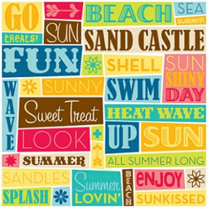fabulous range of Beach and Tropical scrapbooking paper, stickers ...